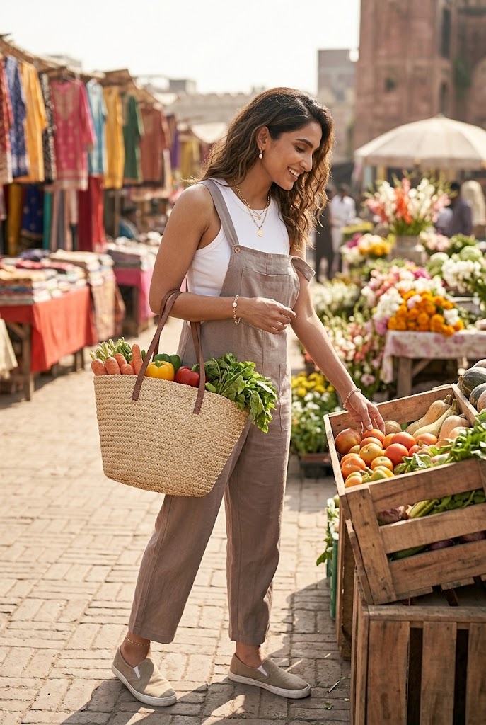The Farmers Market Neutral Overalls